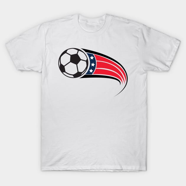 USA Soccer T-Shirt by justSVGs